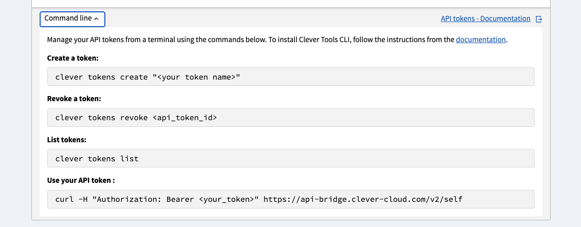 API Tokens API & Clever Tools Tips
